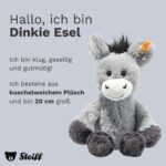 Steiff Kuscheltier Dinkie Esel, Süßes Stofftier mit Kunststoffaugen, Kinder, Jungen & Mädchen, Friends, Plüschtie – Bild 5
